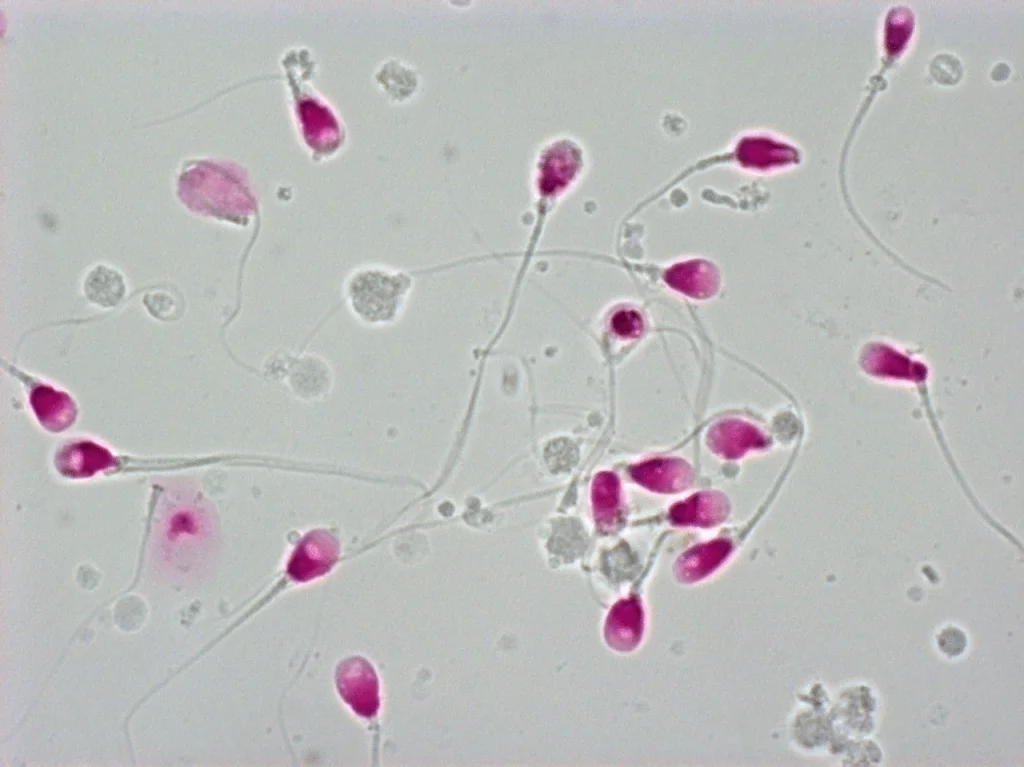 形態不良な精子（参考画像）