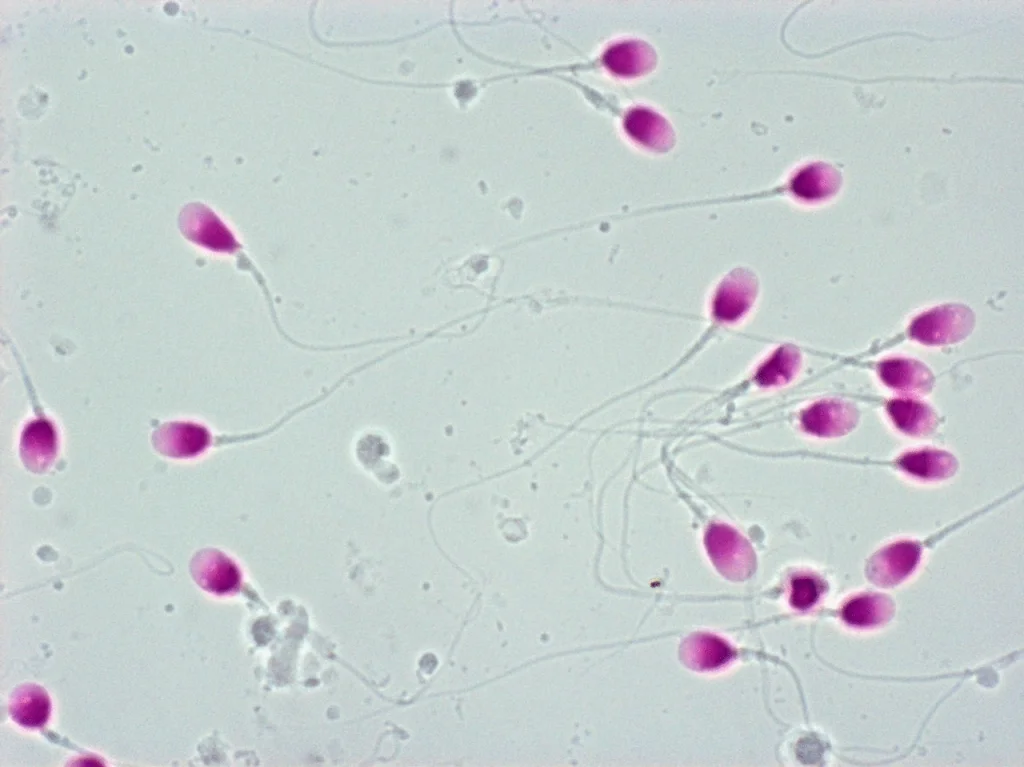 形態良好な精子（参考画像）